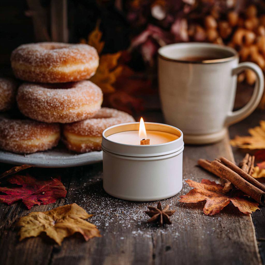 CIDER + DONUTS TIN